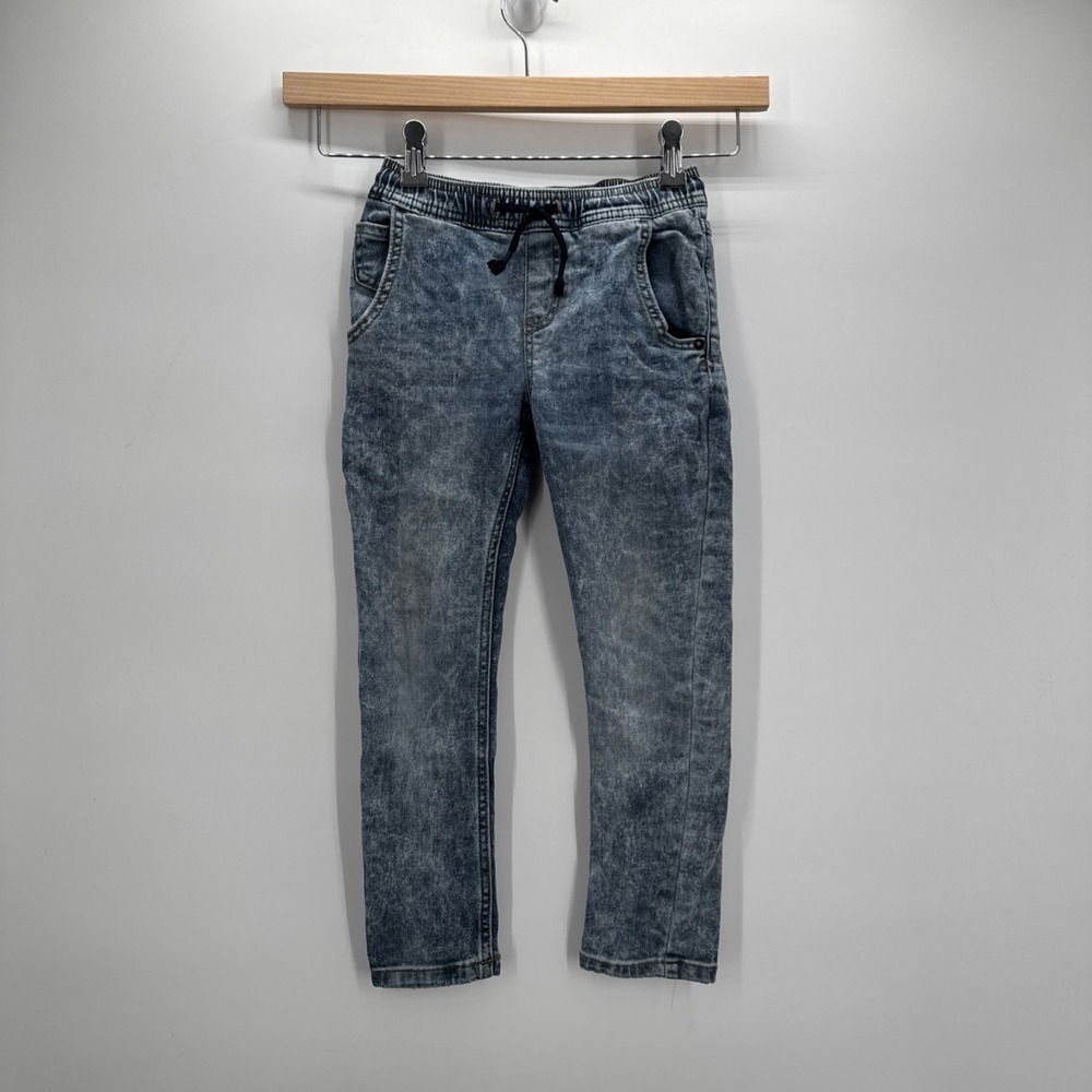 Cat & Jack Blue Jogger Jeans Kids Size 6 (18"x19")